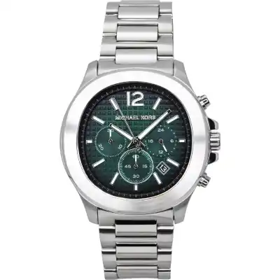 Michael Kors Oversized Sage Chronograph Stainless Steel Green Dial Quartz MK9191 Men's Watch