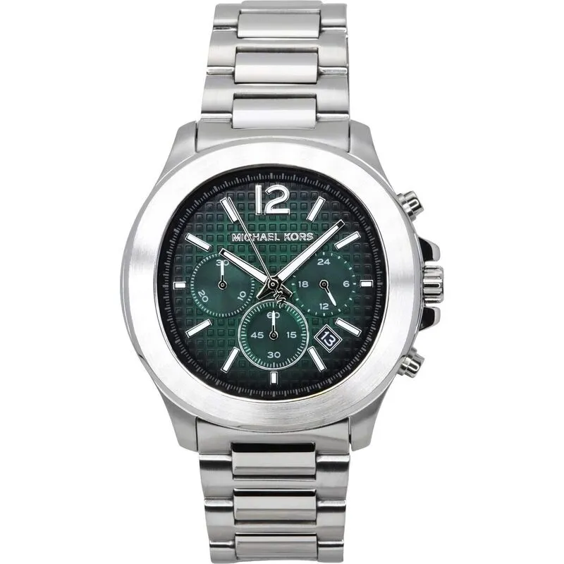 Michael Kors Oversized Sage Chronograph Stainless Steel Green Dial Quartz MK9191 Men's Watch