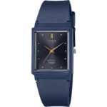 Casio POP Analog Dark Blue Resin Strap Black Dial Quartz MQ-38UC-2A1 Women's Watch