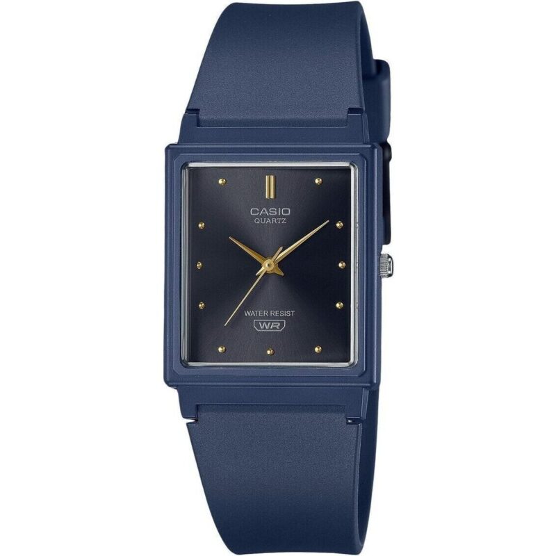 Casio POP Analog Dark Blue Resin Strap Black Dial Quartz MQ-38UC-2A1 Women's Watch