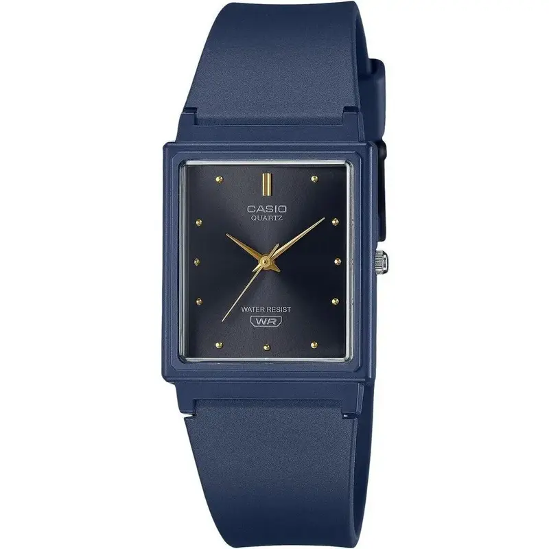 Casio POP Analog Dark Blue Resin Strap Black Dial Quartz MQ-38UC-2A1 Women's Watch