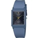 Casio POP Analog Blue Resin Strap Black Dial Quartz MQ-38UC-2A2 Women's Watch