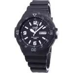 Casio Quartz Analog 100M Black Resin Strap MRW-200H-1B2VDF MRW200H-1B2VDF Men's Watch