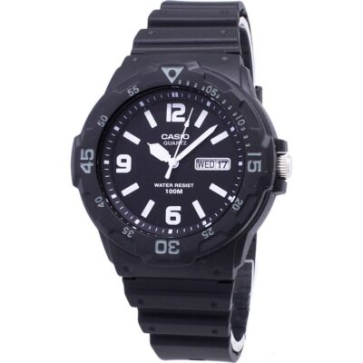 Casio Quartz Analog 100m Black Resin Strap Mrw-200h-1b2vdf Mrw200h-1b2vdf Men's Watch
