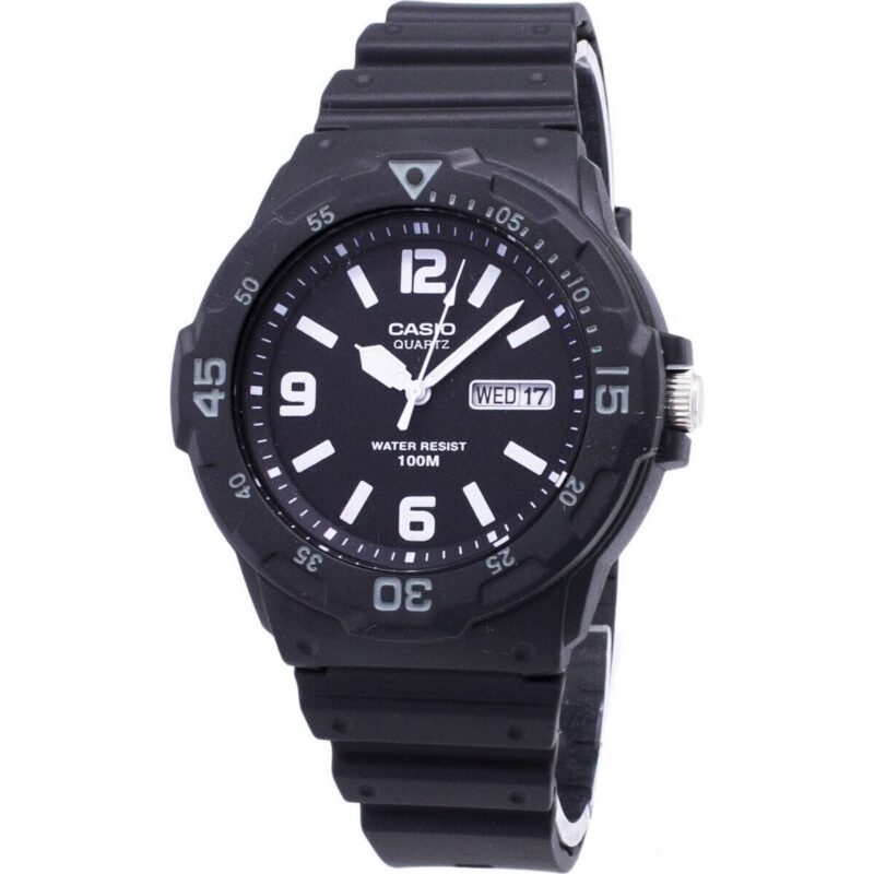 Casio Quartz Analog 100m Black Resin Strap Mrw-200h-1b2vdf Mrw200h-1b2vdf Men's Watch