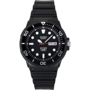 Casio Standard Analog Resin Strap Black Dial Quartz MRW-230H-1E1V 100M Men's Watch