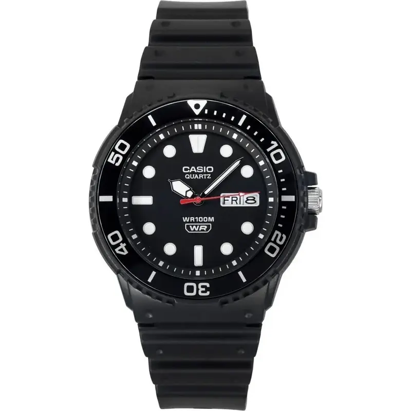 Casio Standard Analog Resin Strap Black Dial Quartz MRW-230H-1E1V 100M Men's Watch