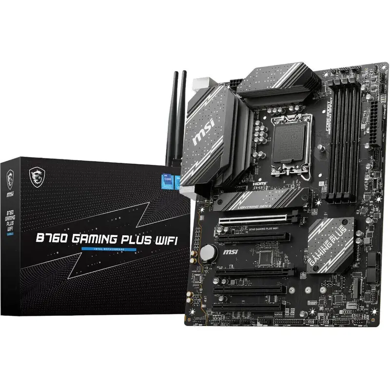 MSI B760 GAMING PLUS WIFI DDR5 LGA1700 ATX Motherboard