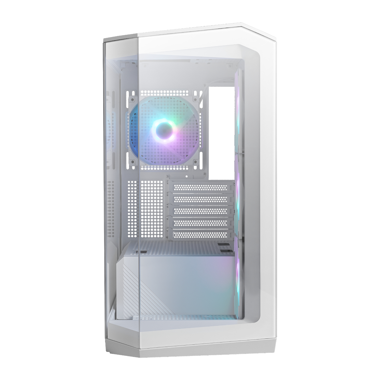 MSI MAG PANO M100R PZ M-ATX ARGB Gaming Chassis - White 2 MSI MAG PANO M100R PZ M-ATX ARGB Gaming Chassis - White - Image 2