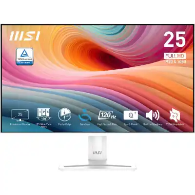 MSI PerfectEdge PRO MP251W E2 24.5" FHD IPS Office Monitor – White
