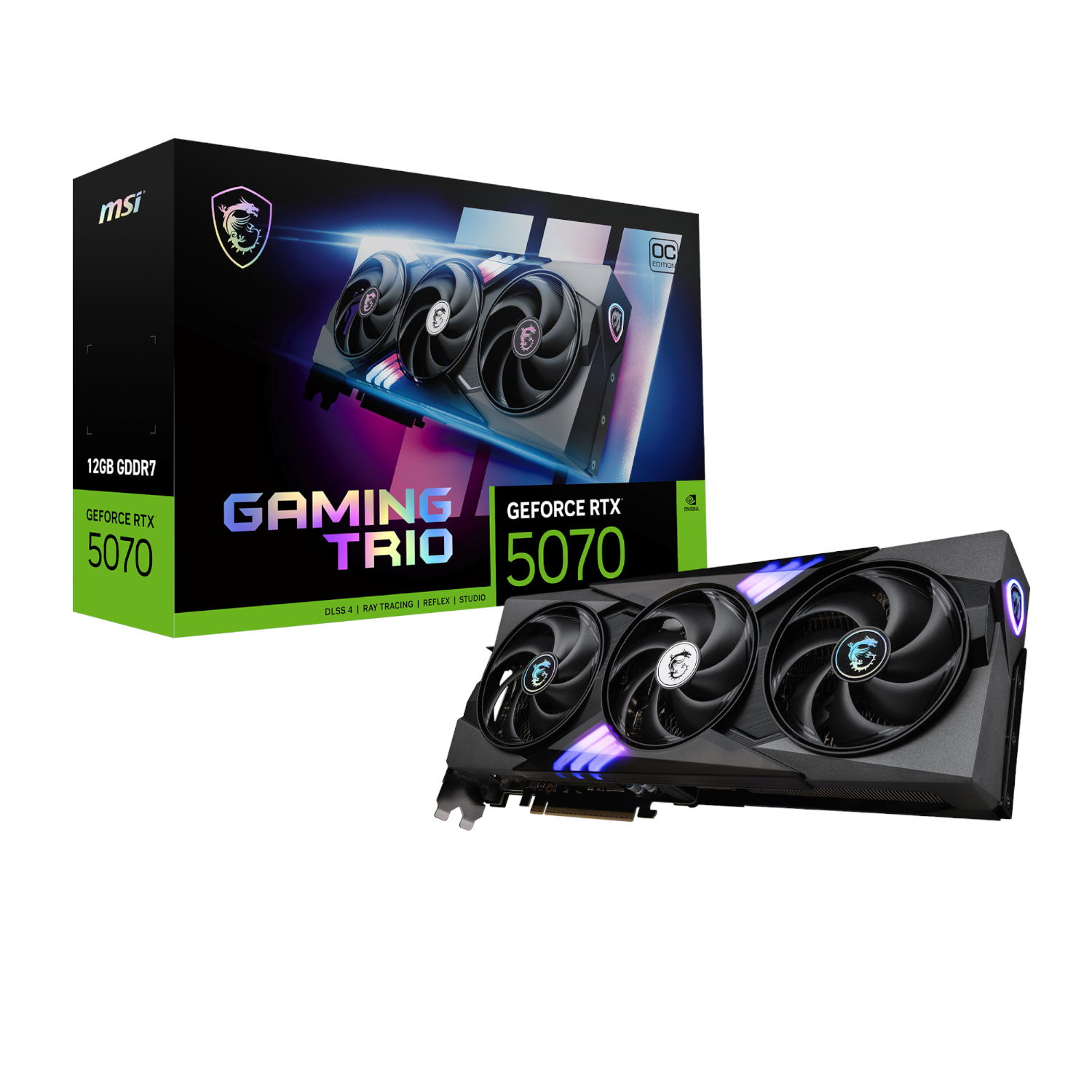 MSI GeForce RTX 5070 GAMING TRIO OC 12GB Graphics Card – Black 1 MSI GeForce RTX 5070 GAMING TRIO OC 12GB Graphics Card – Black
