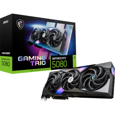MSI GeForce RTX 5080 GAMING TRIO OC 16G Graphics Card