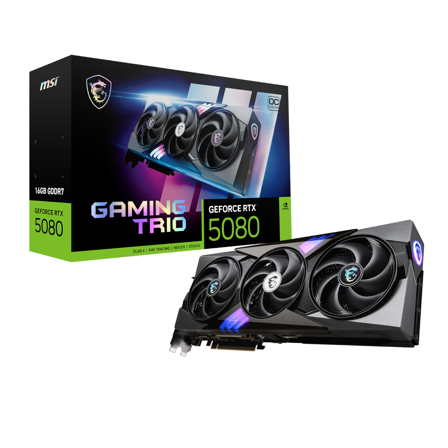 MSI GeForce RTX 5080 GAMING TRIO OC 16G Graphics Card 1 MSI GeForce RTX 5080 GAMING TRIO OC 16G Graphics Card