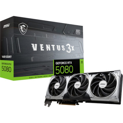 MSI GeForce RTX 5080 VENTUS 3X OC 16G Graphics Card
