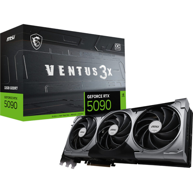 MSI_RTX5090VENTUS3XOC32GB_wr_01a MSI GeForce RTX 5090 VENTUS 3X OC 32G Graphics Card