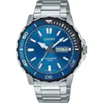 Casio Standard Analog Stainless Steel Blue Dial Quartz MTD-125D-2A1V 100M Men's Watch