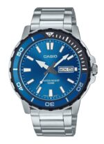 Casio Standard Analog Stainless Steel Blue Dial Quartz MTD-125D-2A1V 100M Men's Watch