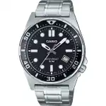 Casio Standard Analog Stainless Steel Black Dial Quartz MTD-135D-1AV Men's Watch
