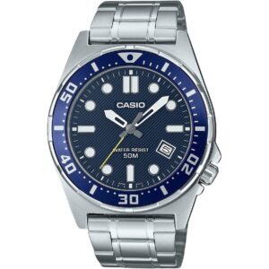 Casio Standard Analog Stainless Steel Blue Dial Quartz MTD-135D-2AV Men's Watch