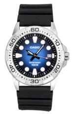 Casio Standard Analog Resin Strap Blue Dial Quartz MTD-140-2AV 100M Men's Watch