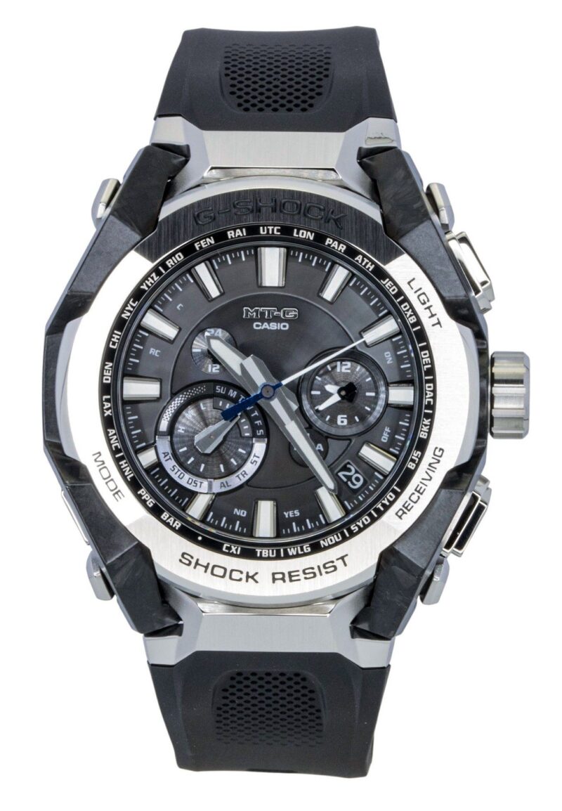 Casio G-Shock MT-G Resin Strap Smartphone Link Analog Black Dial Solar MTG-B4000-1A 200M Men's Watch Casio G-Shock MT-G Resin Strap Smartphone Link Analog Black Dial Solar MTG-B4000-1A 200M Men's Watch