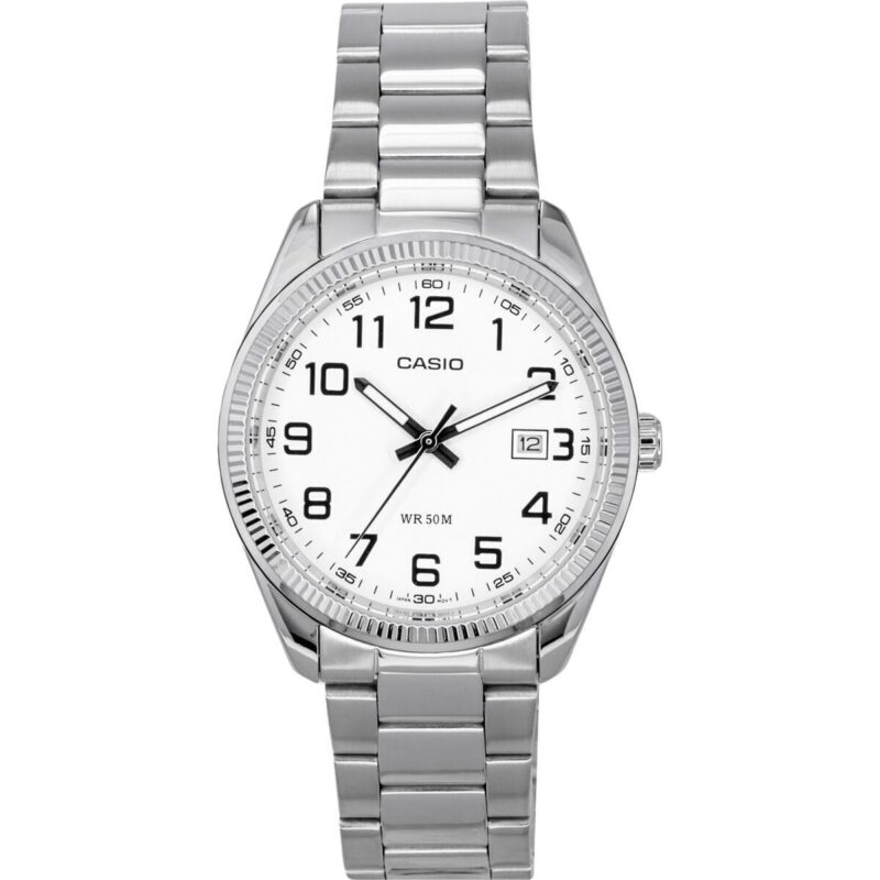 Casio Standard Analog Stainless Steel White Dial Quartz MTP-1302D-7B Men's Watches