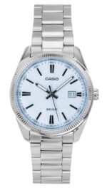Casio Standard Analog Stainless Steel Light Blue Dial Quartz MTP-1302DA-2A2V Men's Watch