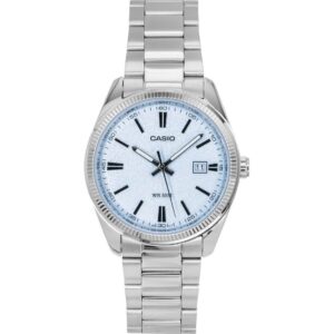 Casio Standard Analog Stainless Steel Light Blue Dial Quartz MTP-1302DA-2A2V Men's Watch