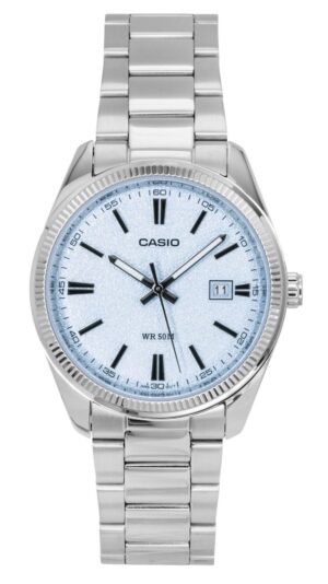 Casio Standard Analog Stainless Steel Light Blue Dial Quartz MTP-1302DA-2A2V Men's Watch