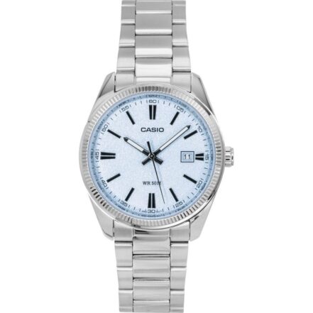 Casio Standard Analog Stainless Steel Light Blue Dial Quartz MTP-1302DA-2A2V Men's Watch