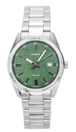 Casio Standard Analog Stainless Steel Green Dial Quartz MTP-1302DA-3AV Men's Watch