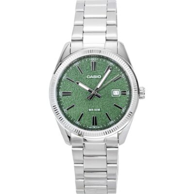 Casio Standard Analog Stainless Steel Green Dial Quartz MTP-1302DA-3AV Men's Watch