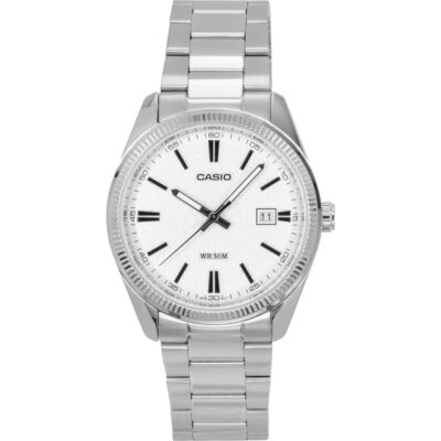 Casio Standard Analog Stainless Steel White Dial Quartz MTP-1302DA-7AV Unisex Watch