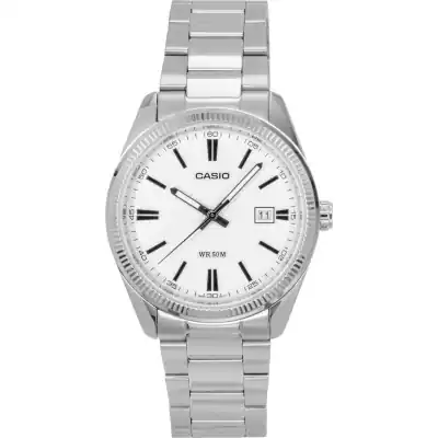 Casio Standard Analog Stainless Steel White Dial Quartz MTP-1302DA-7AV Unisex Watch