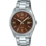 Casio Standard Analog Ion Plated Stainless Steel Brown Dial Quartz MTP-1302DD-5AV Men's Watch