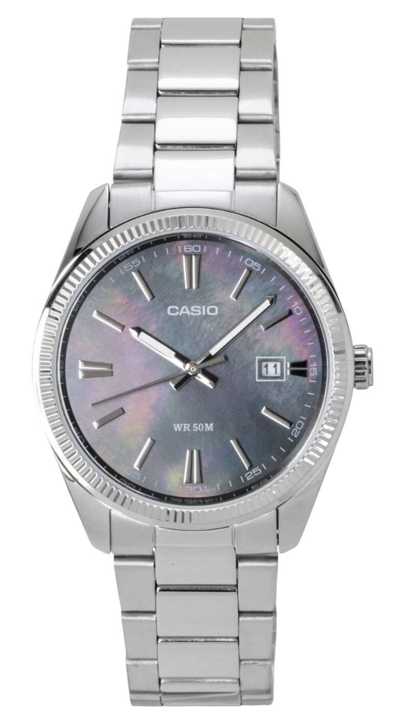 Casio Standard Analog Stainless Steel Mother Of Pearl Quartz MTP-1302DS-1AV Men's Watch