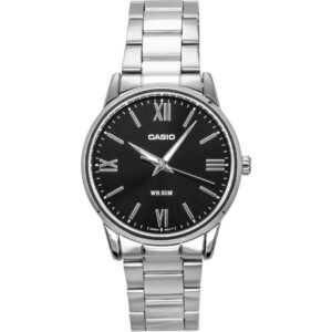 Casio Analog Stainless Steel Black Dial Quartz MTP-1303DD-1AV Men's Watch