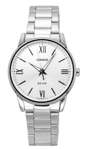 Casio Analog Stainless Steel Silver Dial Quartz MTP-1303DD-7AV Men's Watch