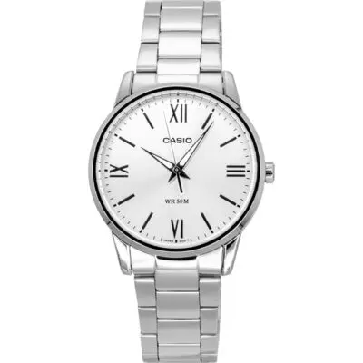 Casio Analog Stainless Steel Silver Dial Quartz MTP-1303DD-7AV Men's Watch