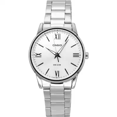 Casio Analog Stainless Steel Silver Dial Quartz MTP-1303DD-7AV Men's Watch