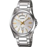 Casio Classic Analog Stainless Steel Silver Dial Quartz MTP-1370D-7A2 Men's Watch