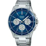 Casio Standard Analog Ion Plated Stainless Steel Blue Dial Quartz MTP-1374D-2A3V Men's Watch