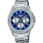 Casio Enticer Analog Stainless Steel Blue Dial Quartz MTP-1375D-2A1 Men's Watch