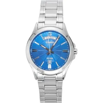 Casio Standard Analog Stainless Steel Blue Dial Quartz MTP-1381D-2AV Men's Watch