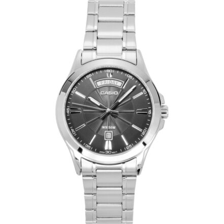 Casio Standard Analog Stainless Steel Grey Dial Quartz MTP-1381D-8AV Men's Watch