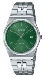 Casio Standard Analog Stainless Steel Green Dial Quartz MTP-B145D-3AV Unisex Watch