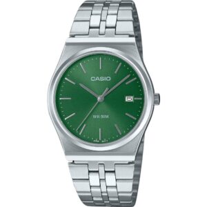Casio Standard Analog Stainless Steel Green Dial Quartz MTP-B145D-3AV Unisex Watch