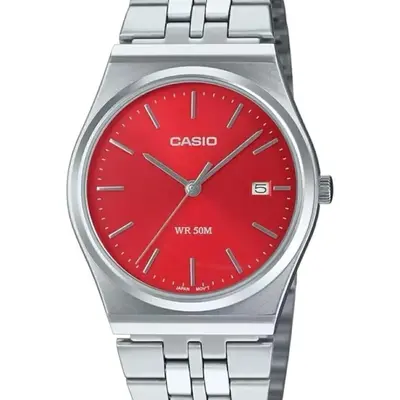 Casio Collection Date - Red ***special Price*** (MTP-B145D-4A2VEF) Unisex WATCHES