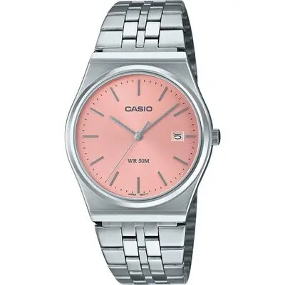 Casio Standard Analog Stainless Steel Pink Dial Quartz MTP-B145D-4AV Unisex Watch
