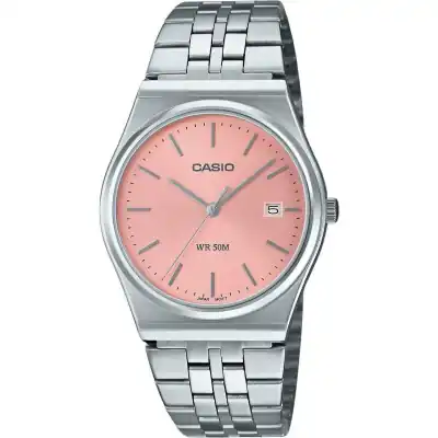 Casio Standard Analog Stainless Steel Pink Dial Quartz MTP-B145D-4AV Unisex Watch